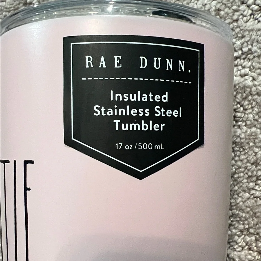Rae Dunn Pink 'Auntie' Tumbler